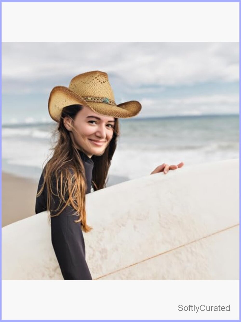 Straw Cowboy Hat with 3 Interchangeable Bands Adult Western - Picture 7 of 7